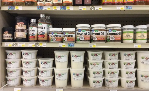 Coconut oil at the market place