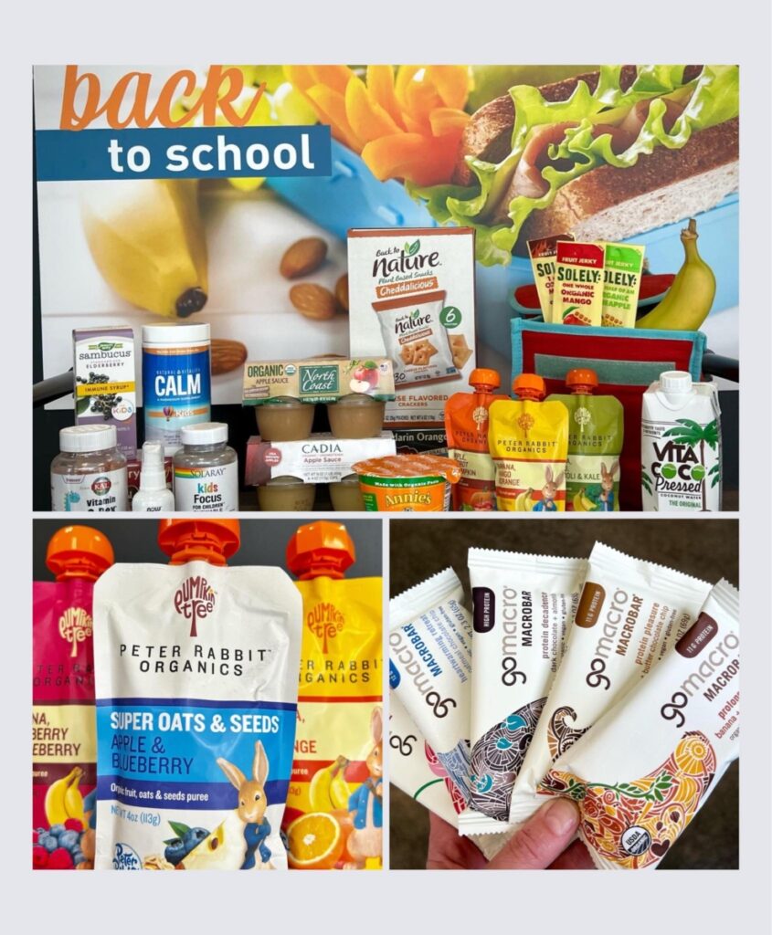 back to school with healthy snacks for kid's lunches to help nourish kid's brains and bodies.